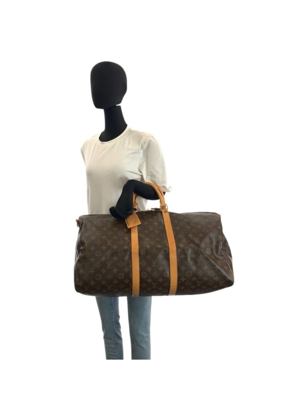 Louis Vuitton Monogram Keepall Bandouliere 55 Boston Bag - Picture 7 of 9
